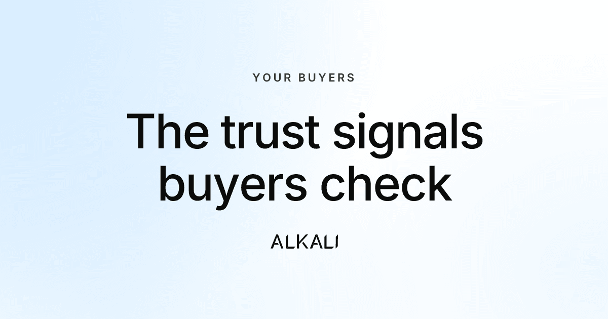 The credibility signals a B2B buyer checks before they trust you