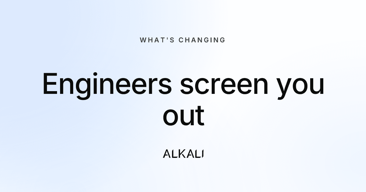 Engineering marketing: engineers screen you out