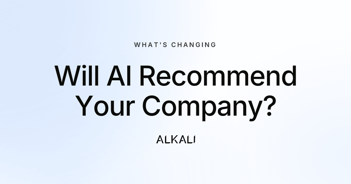 Will AI recommend your company? It depends on what your website says.