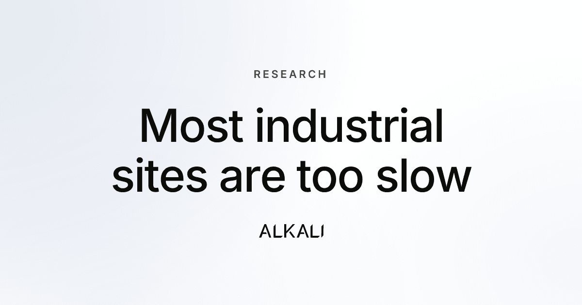 We tested 56,005 industrial homepages for speed. Most fail the three-second rule.