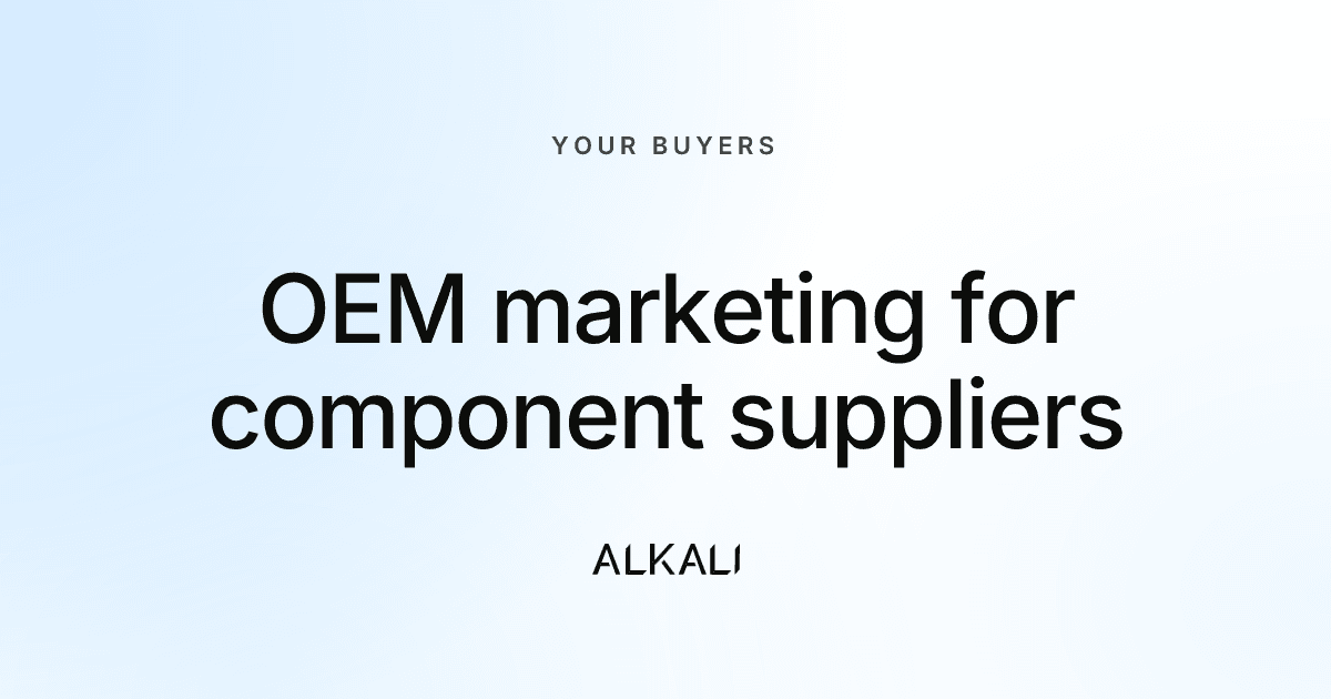 OEM marketing: how suppliers get designed in