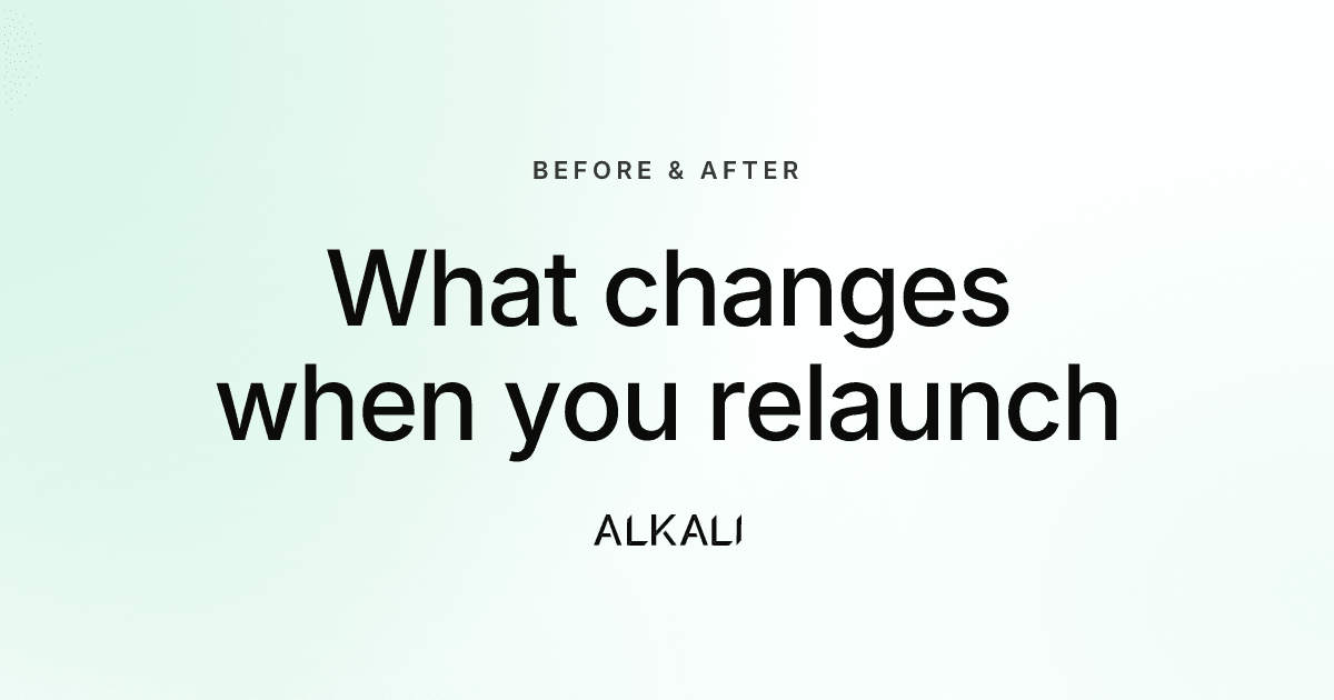 What changes when established businesses relaunch their website