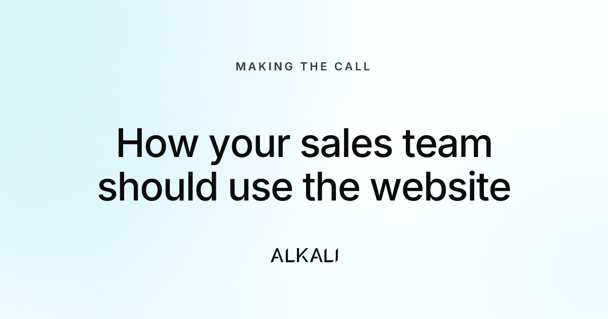 Would your sales team send your website to a buyer?