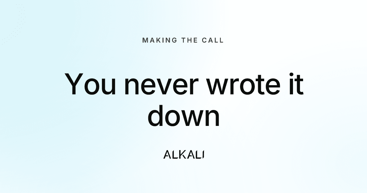 The decision under every website project