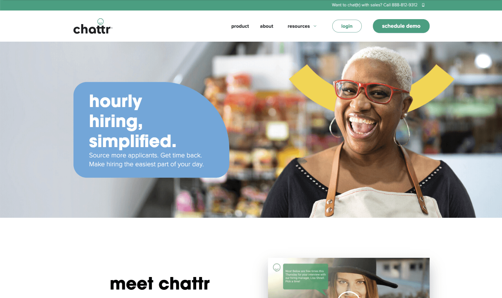 Chattr case study screenshot