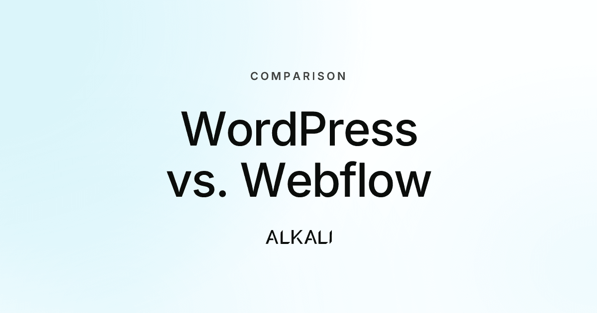 WordPress vs. Webflow