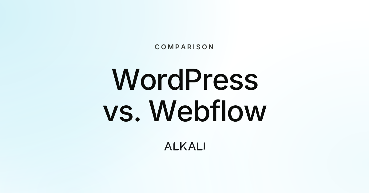 WordPress vs. Webflow