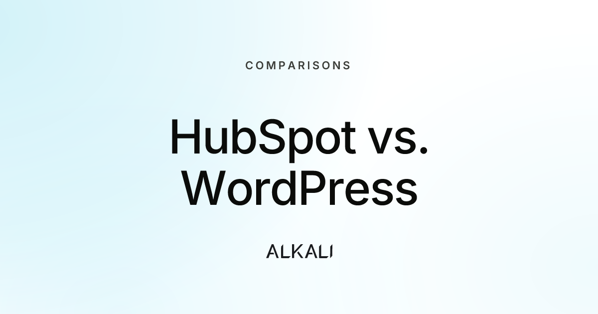HubSpot vs. WordPress