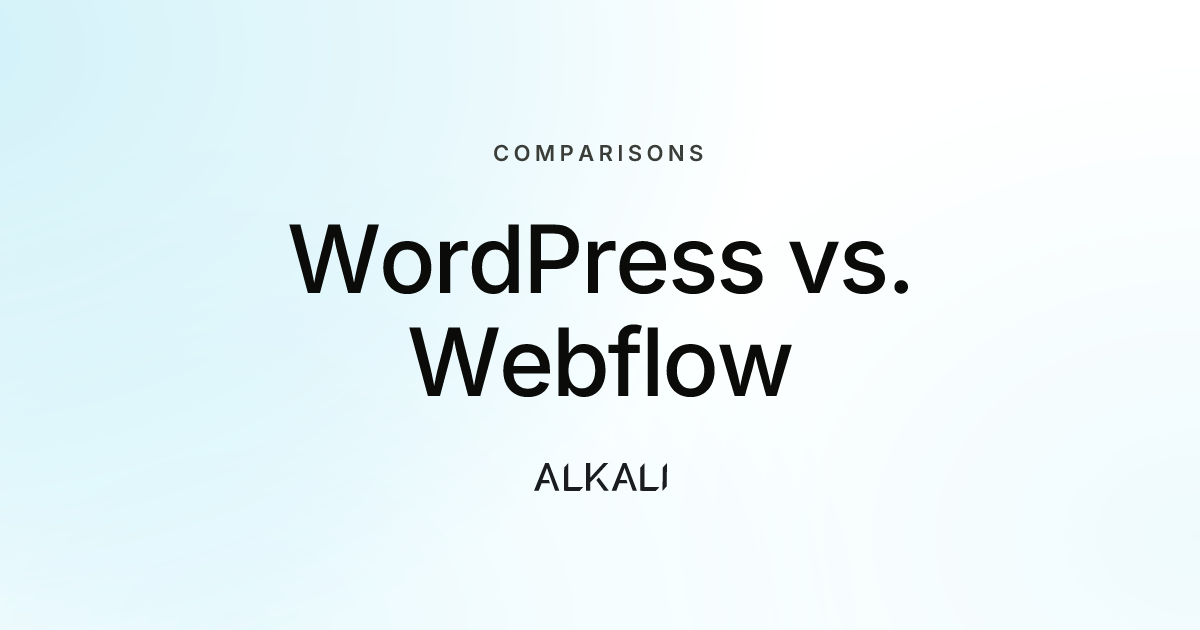 WordPress vs. Webflow