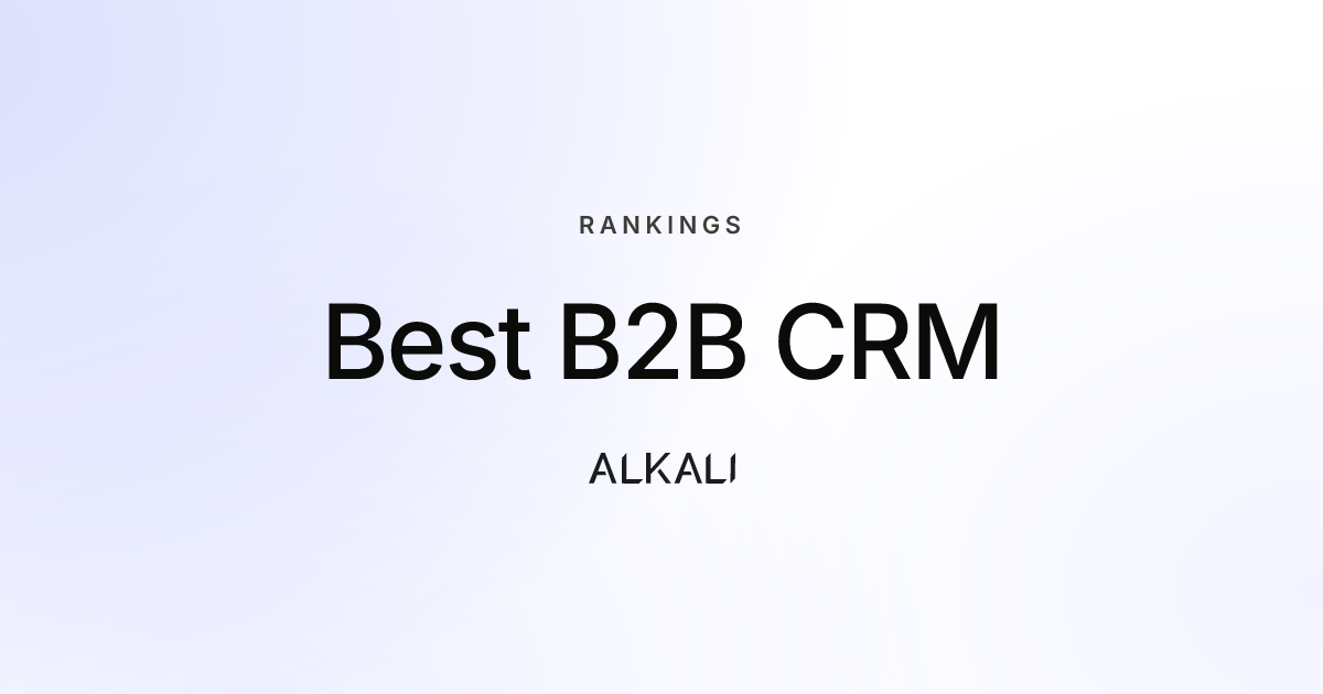 Best B2B CRM