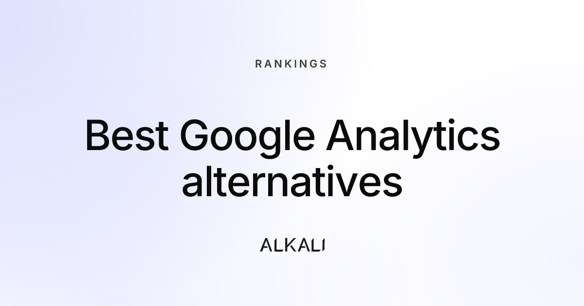 Best Google Analytics alternatives