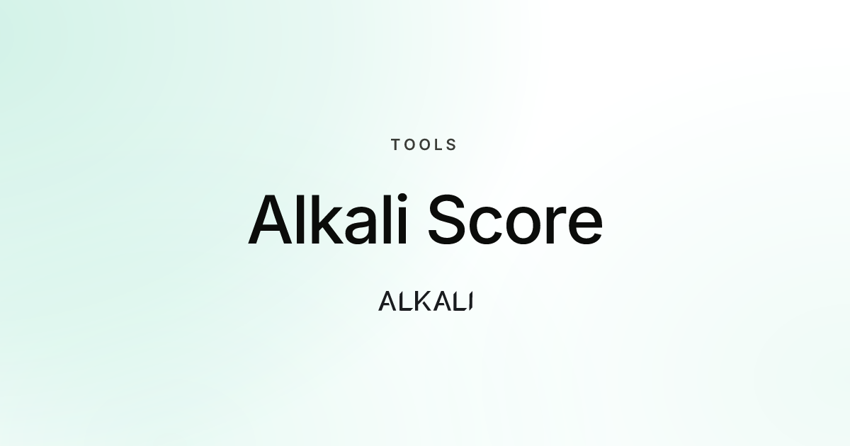 Alkali Score