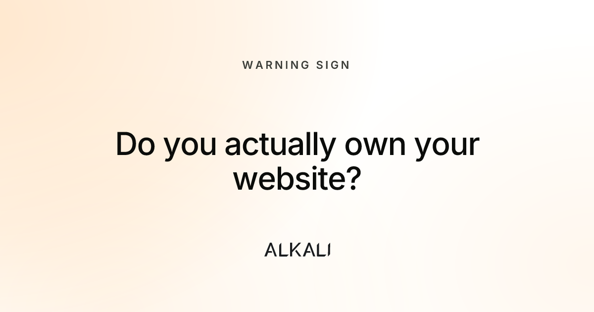 Do you actually own your website?